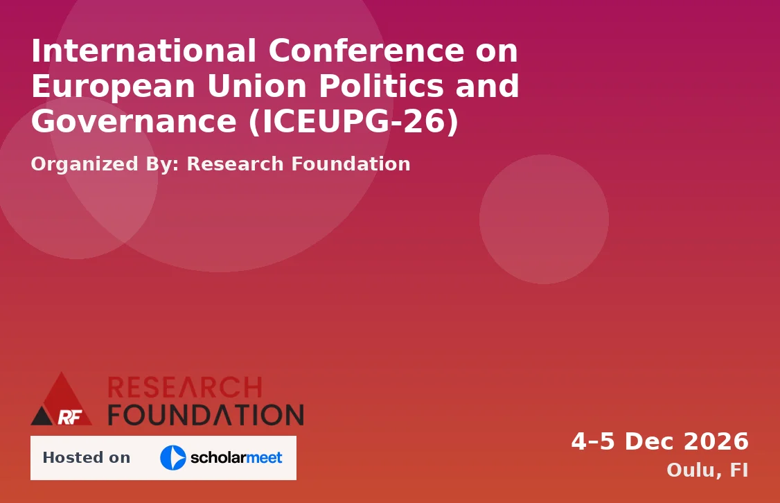 International Conference on European Union Politics and Governance (ICEUPG-26)