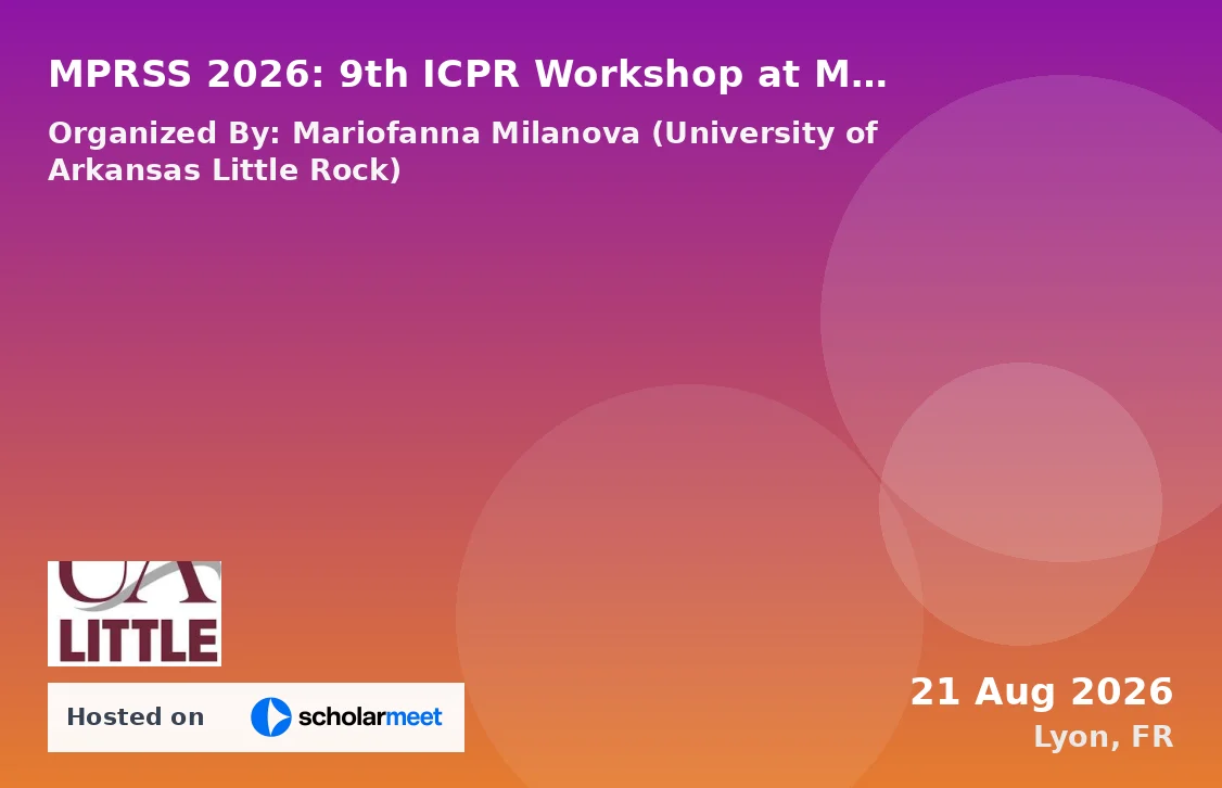 MPRSS 2026: 9th ICPR Workshop at Multimodal pattern recognition for social signal processing in human computer interaction