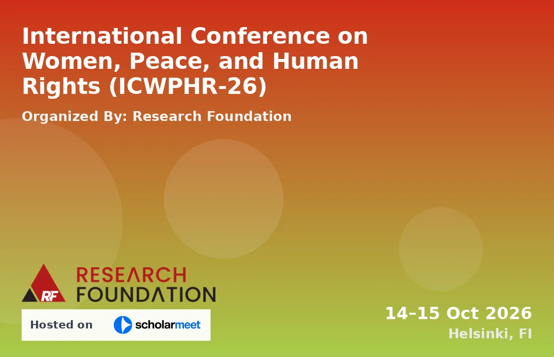 International Conference on Women, Peace, and Human Rights (ICWPHR-26)