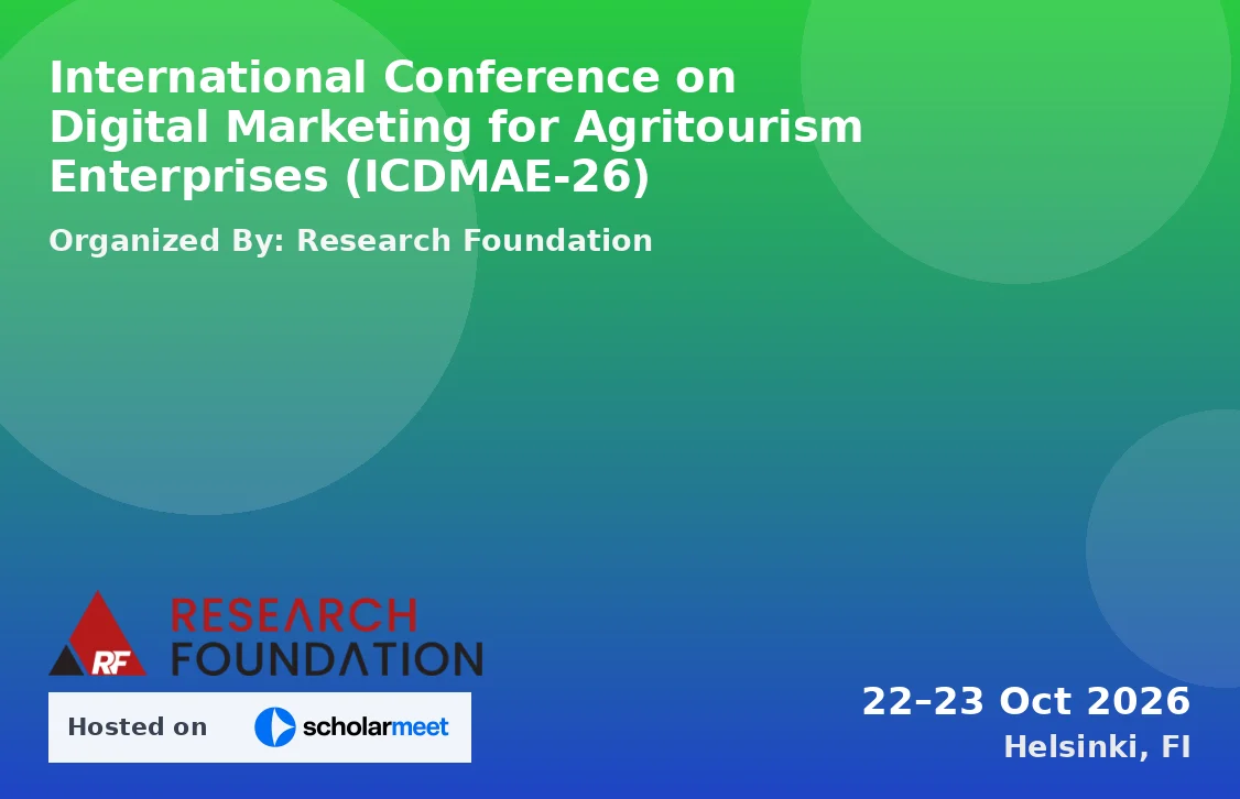 International Conference on Digital Marketing for Agritourism Enterprises (ICDMAE-26)