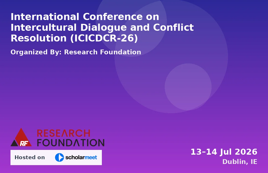 International Conference on Intercultural Dialogue and Conflict Resolution (ICICDCR-26)