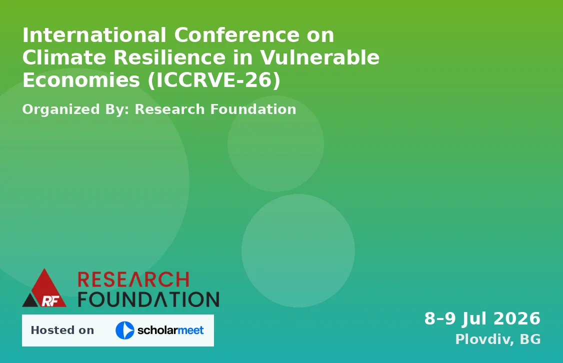 International Conference on Climate Resilience in Vulnerable Economies (ICCRVE-26)