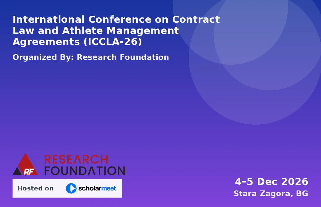 International Conference on Contract Law and Athlete Management Agreements (ICCLA-26)
