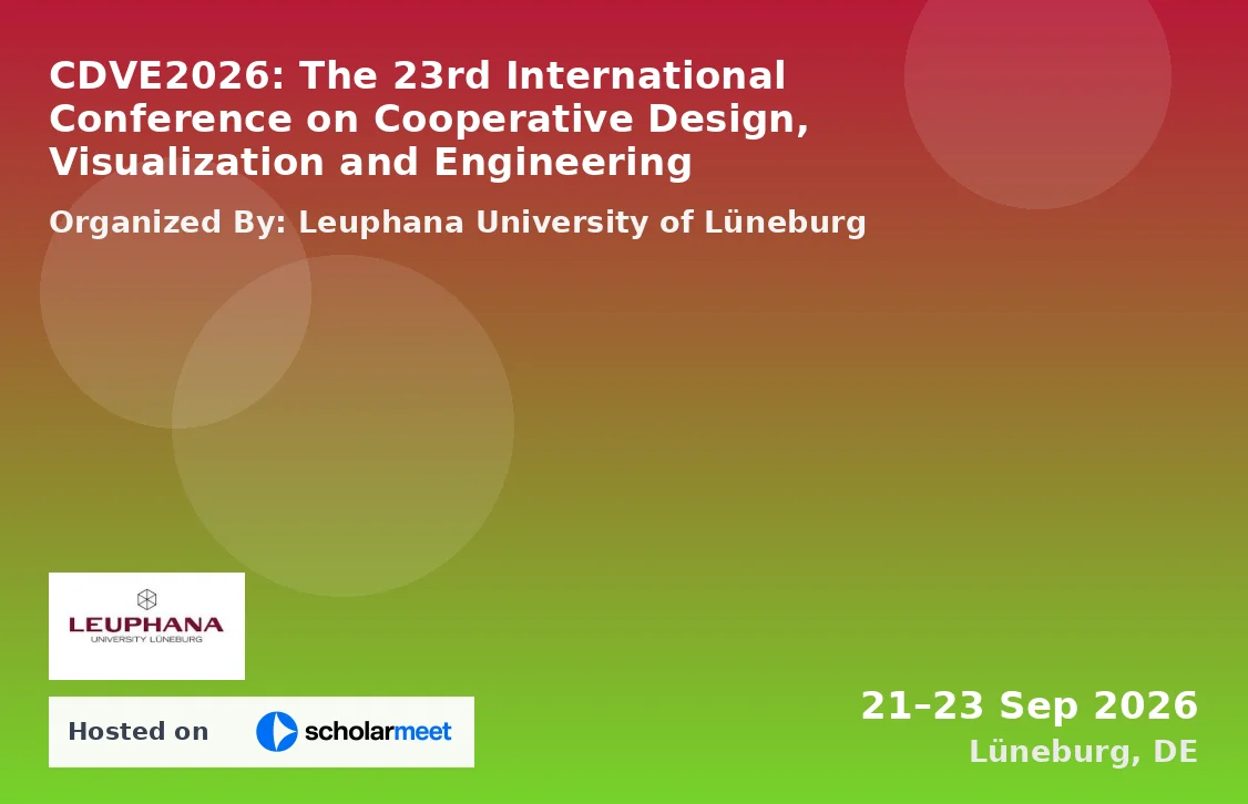 CDVE2026: The 23rd International Conference on Cooperative Design, Visualization and Engineering