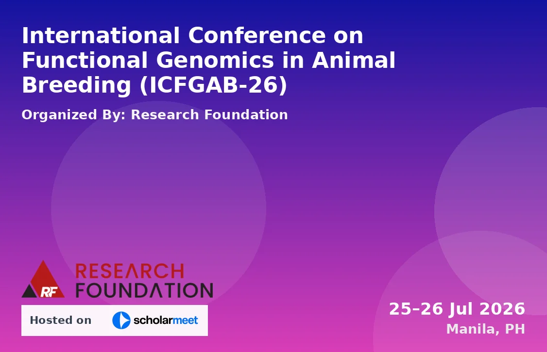 International Conference on Functional Genomics in Animal Breeding (ICFGAB-26)