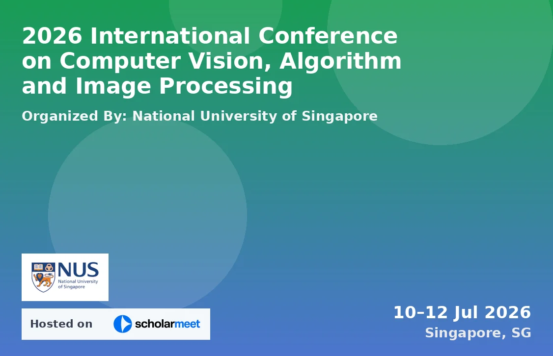 2026 International Conference on Computer Vision, Algorithm and Image Processing
