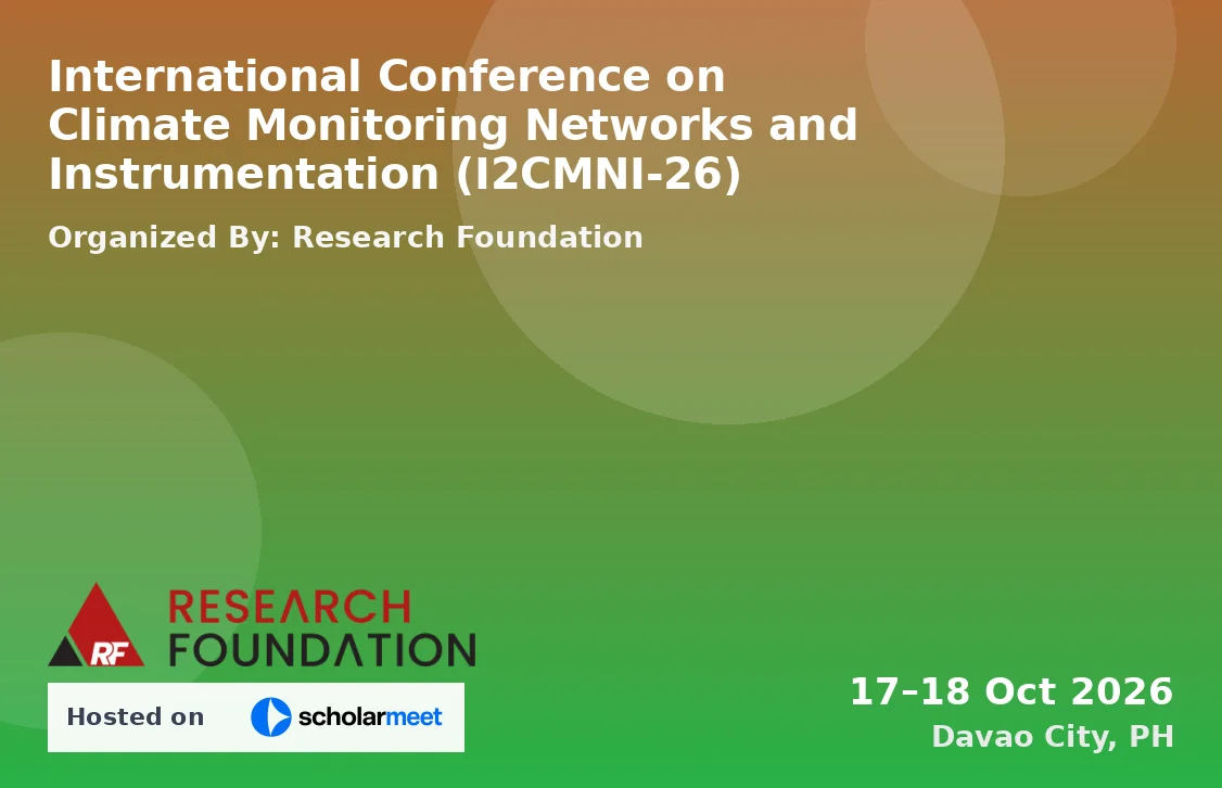 International Conference on Climate Monitoring Networks and Instrumentation (I2CMNI-26)