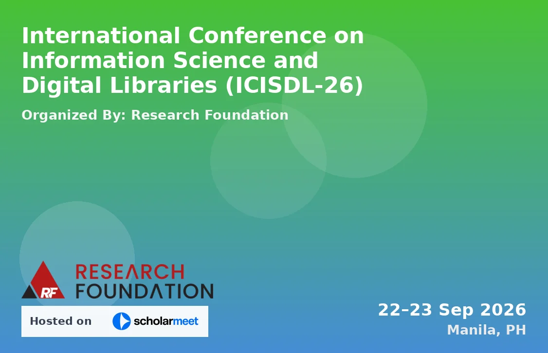 International Conference on Information Science and Digital Libraries (ICISDL-26)