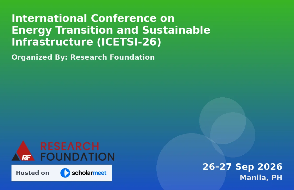 International Conference on Energy Transition and Sustainable Infrastructure (ICETSI-26)