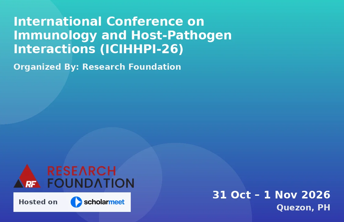 International Conference on Immunology and Host-Pathogen Interactions (ICIHHPI-26)