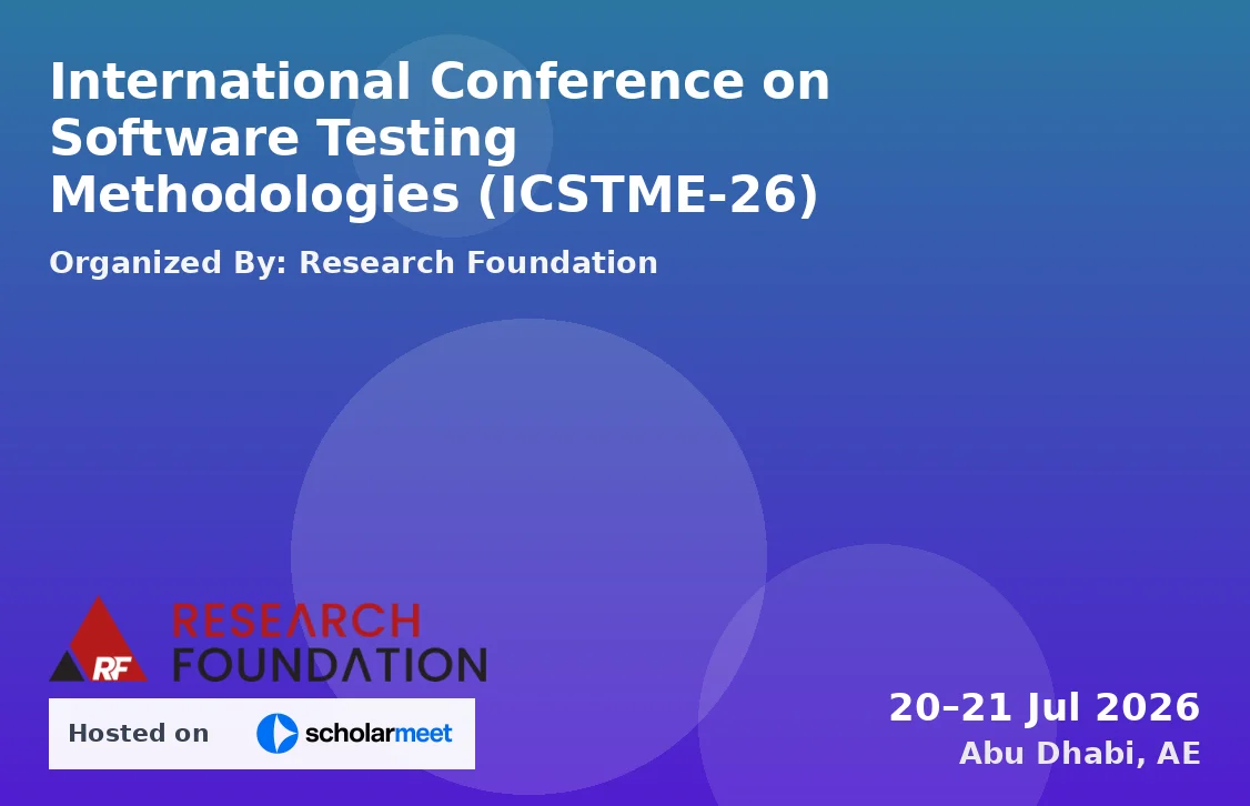 International Conference on Software Testing Methodologies (ICSTME-26)