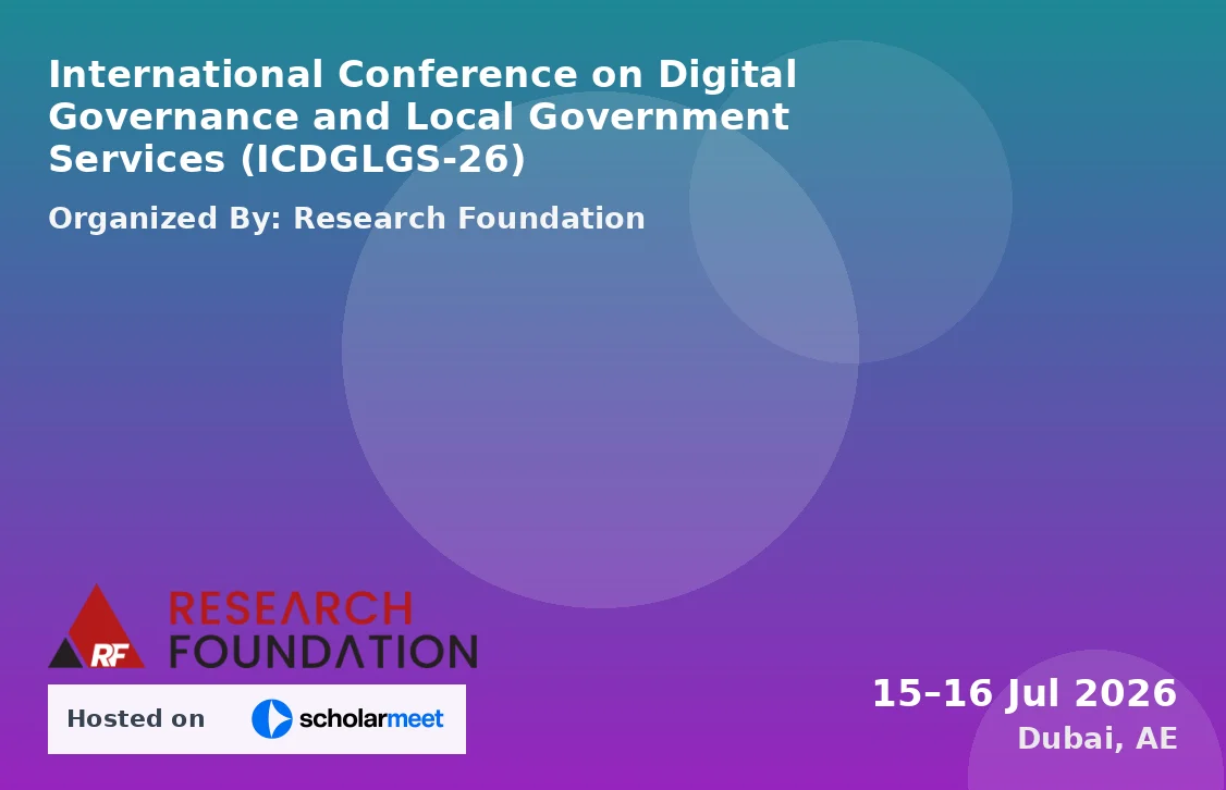 International Conference on Digital Governance and Local Government Services (ICDGLGS-26)