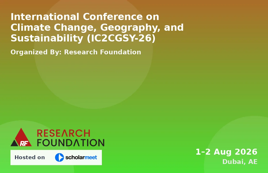 International Conference on Climate Change, Geography, and Sustainability (IC2CGSY-26)