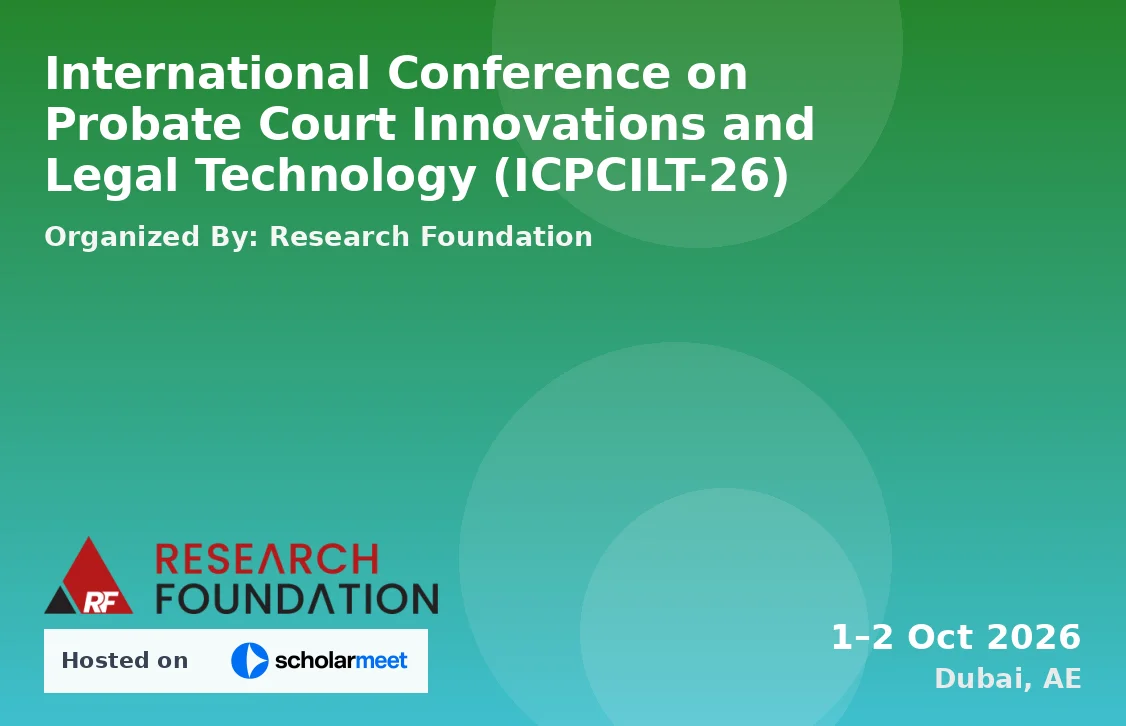 International Conference on Probate Court Innovations and Legal Technology (ICPCILT-26)
