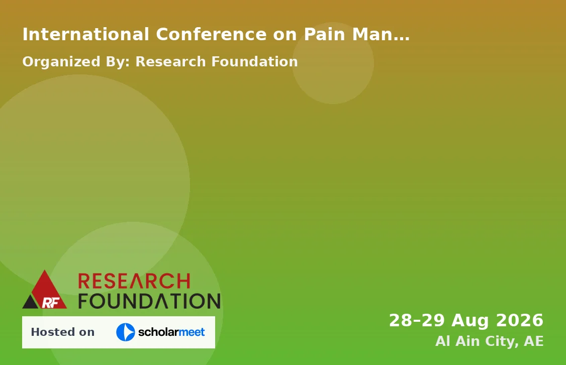 International Conference on Pain Management Techniques and Therapeutic Modalities in Physical Therapy (ICPMTTM-26)