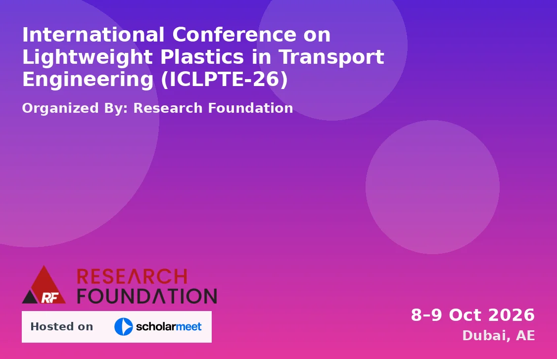 International Conference on Lightweight Plastics in Transport Engineering (ICLPTE-26)