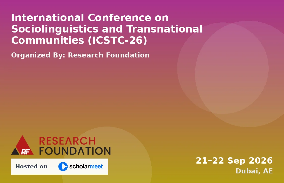 International Conference on Sociolinguistics and Transnational Communities (ICSTC-26)