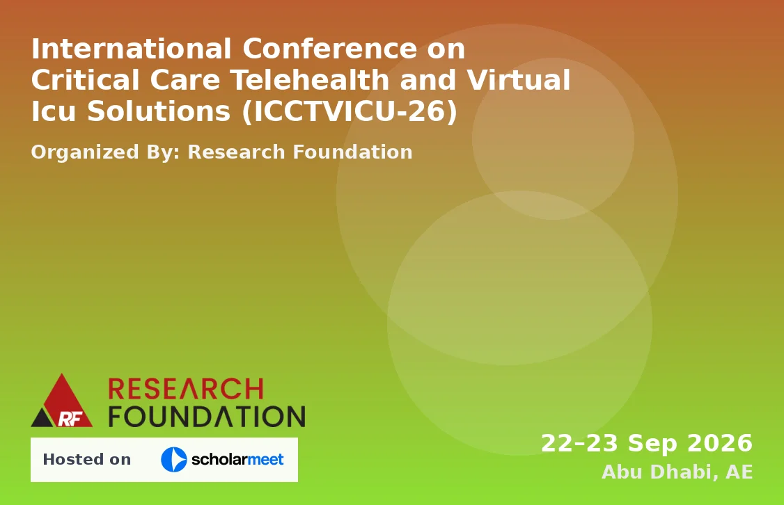 International Conference on Critical Care Telehealth and Virtual Icu Solutions (ICCTVICU-26)