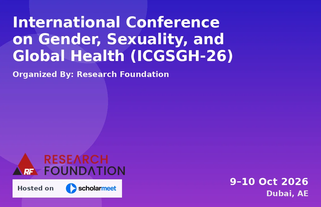 International Conference on Gender, Sexuality, and Global Health (ICGSGH-26)