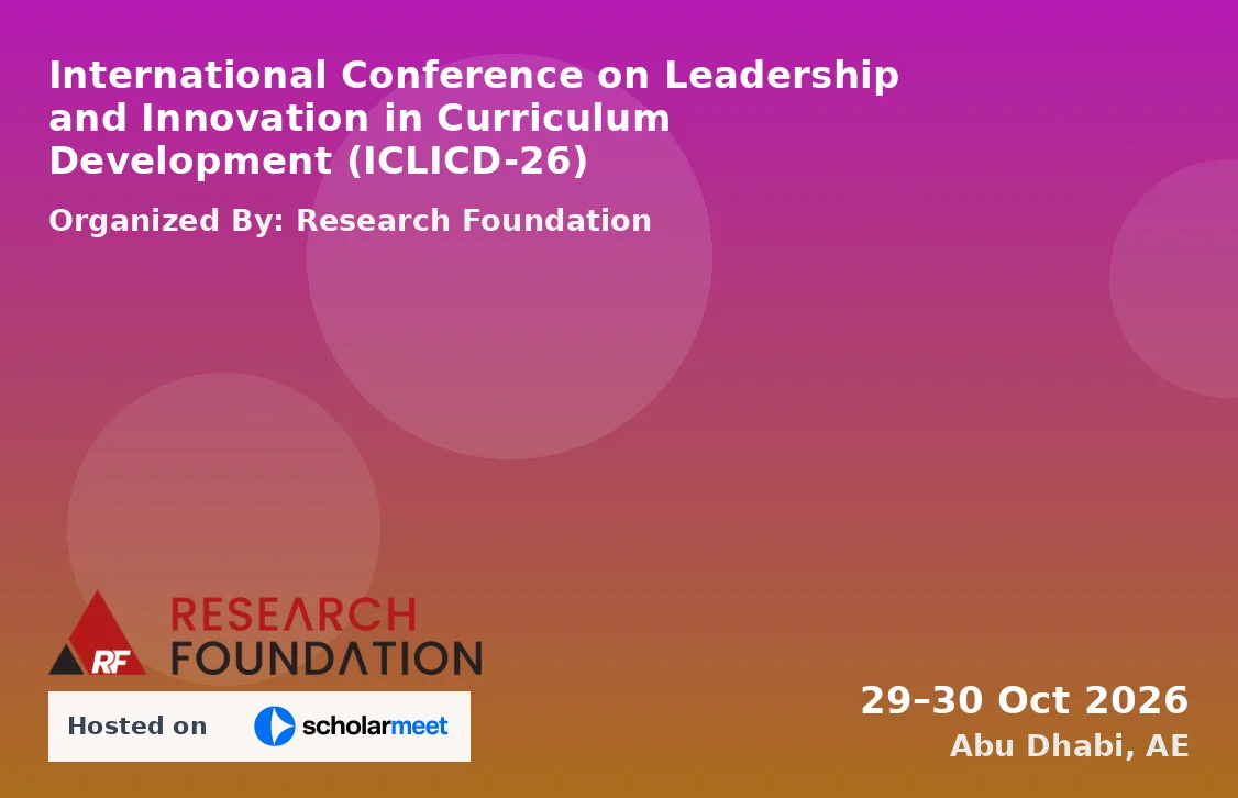 International Conference on Leadership and Innovation in Curriculum Development (ICLICD-26)