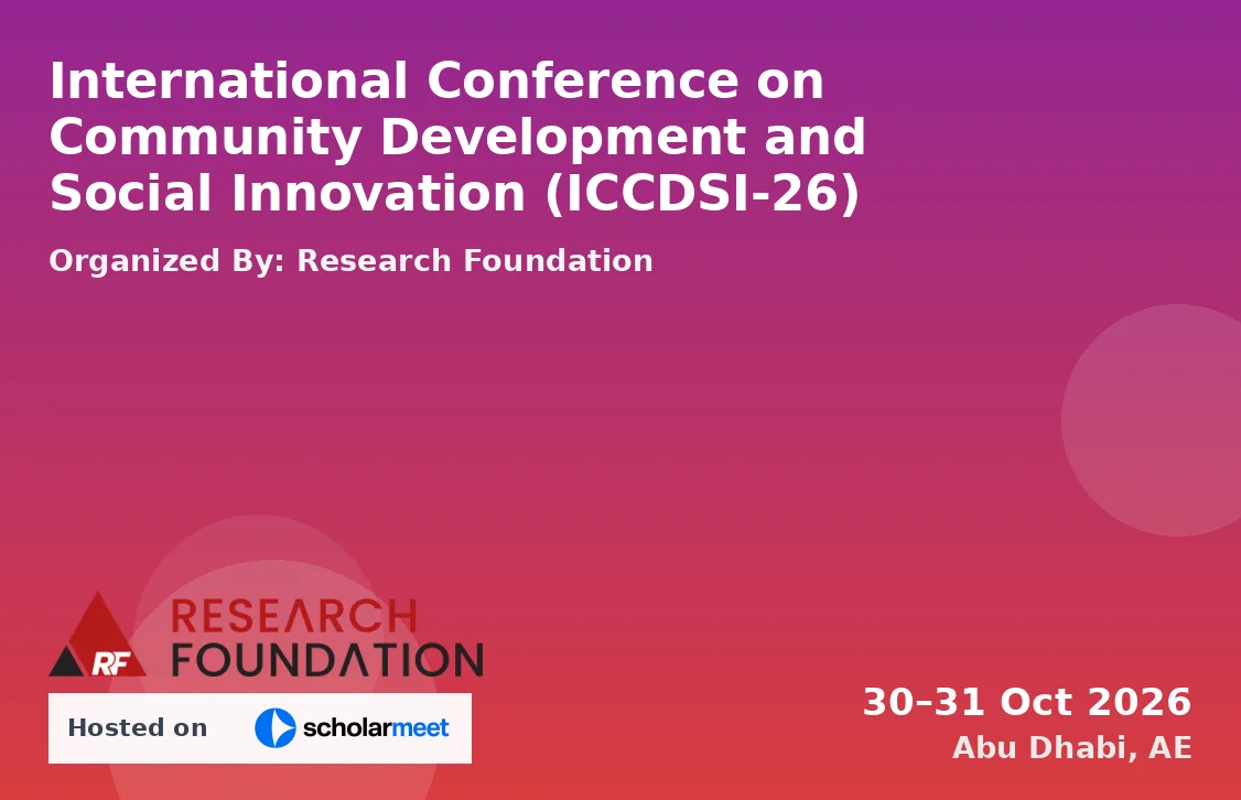 International Conference on Community Development and Social Innovation (ICCDSI-26)