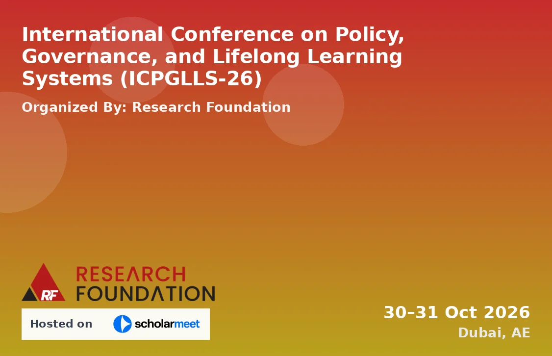 International Conference on Policy, Governance, and Lifelong Learning Systems (ICPGLLS-26)