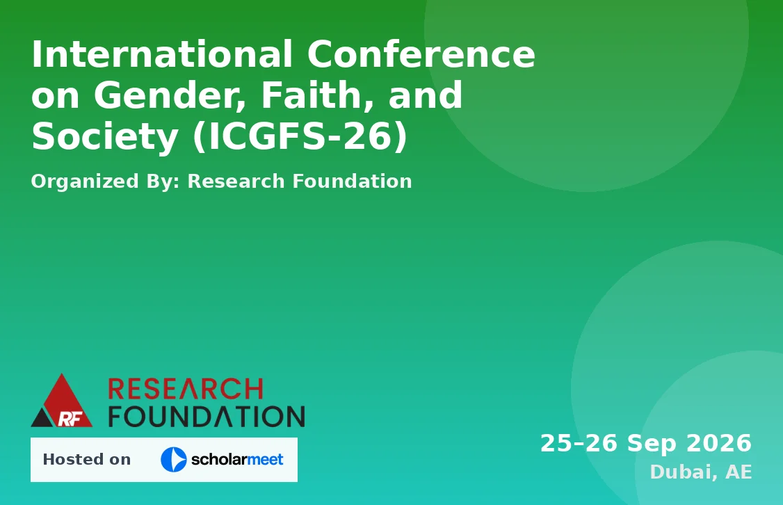 International Conference on Gender, Faith, and Society (ICGFS-26)