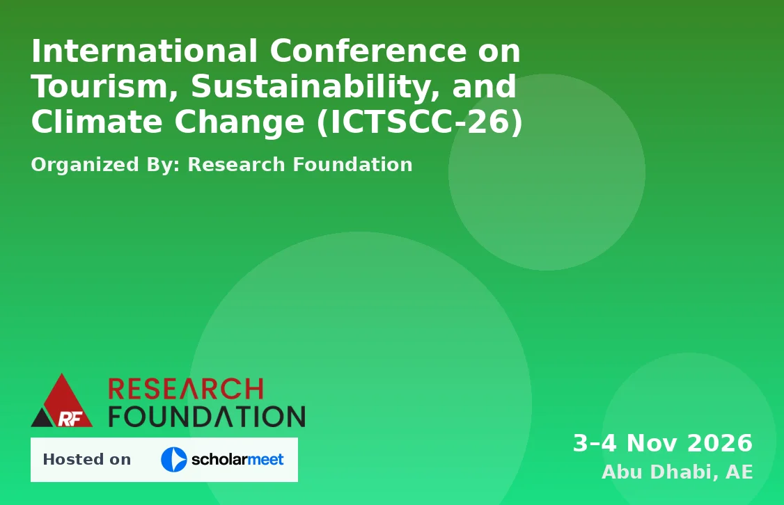 International Conference on Tourism, Sustainability, and Climate Change (ICTSCC-26)