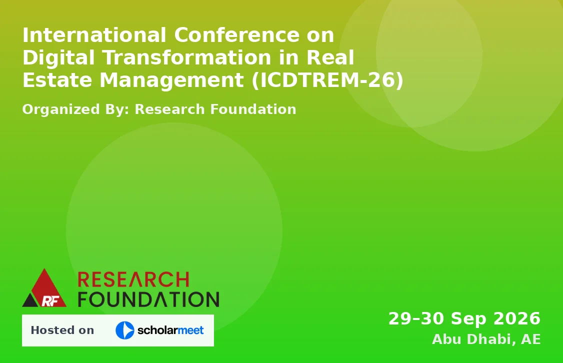 International Conference on Digital Transformation in Real Estate Management (ICDTREM-26)