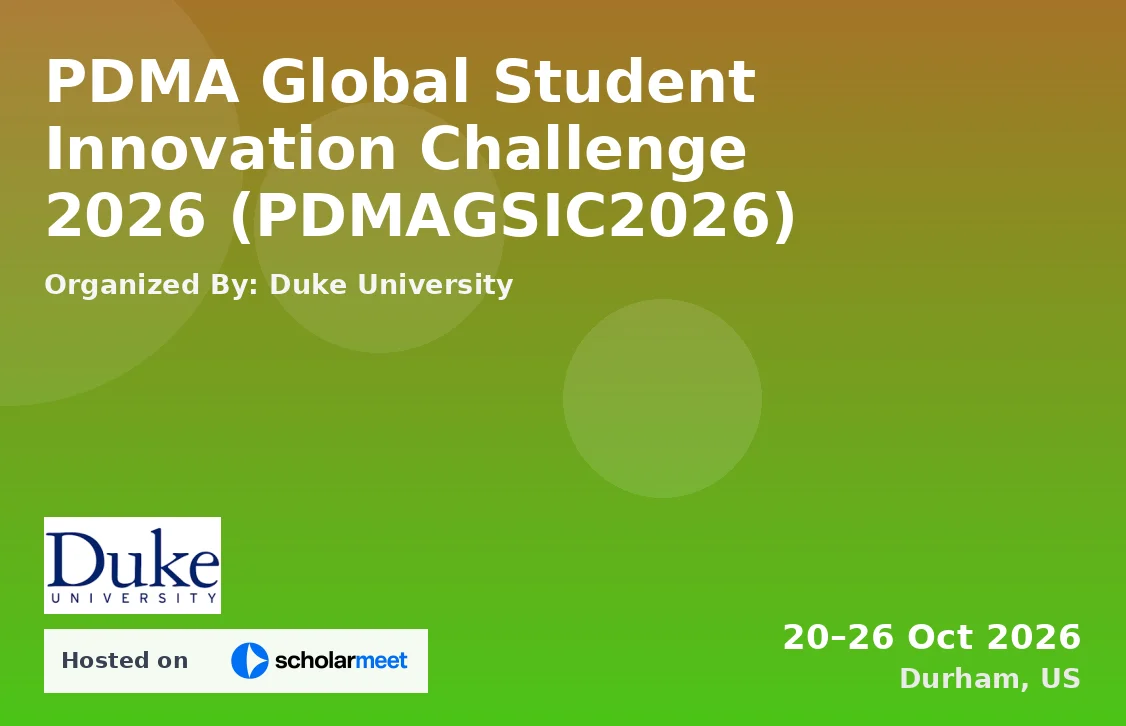 PDMA Global Student Innovation Challenge 2026 (PDMAGSIC2026)