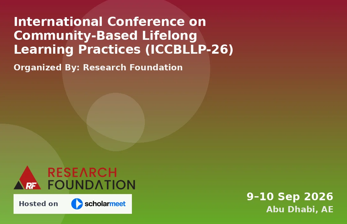 International Conference on Community-Based Lifelong Learning Practices (ICCBLLP-26)