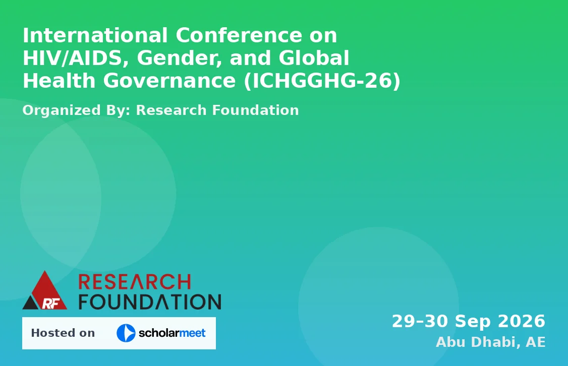 International Conference on HIV/AIDS, Gender, and Global Health Governance (ICHGGHG-26)