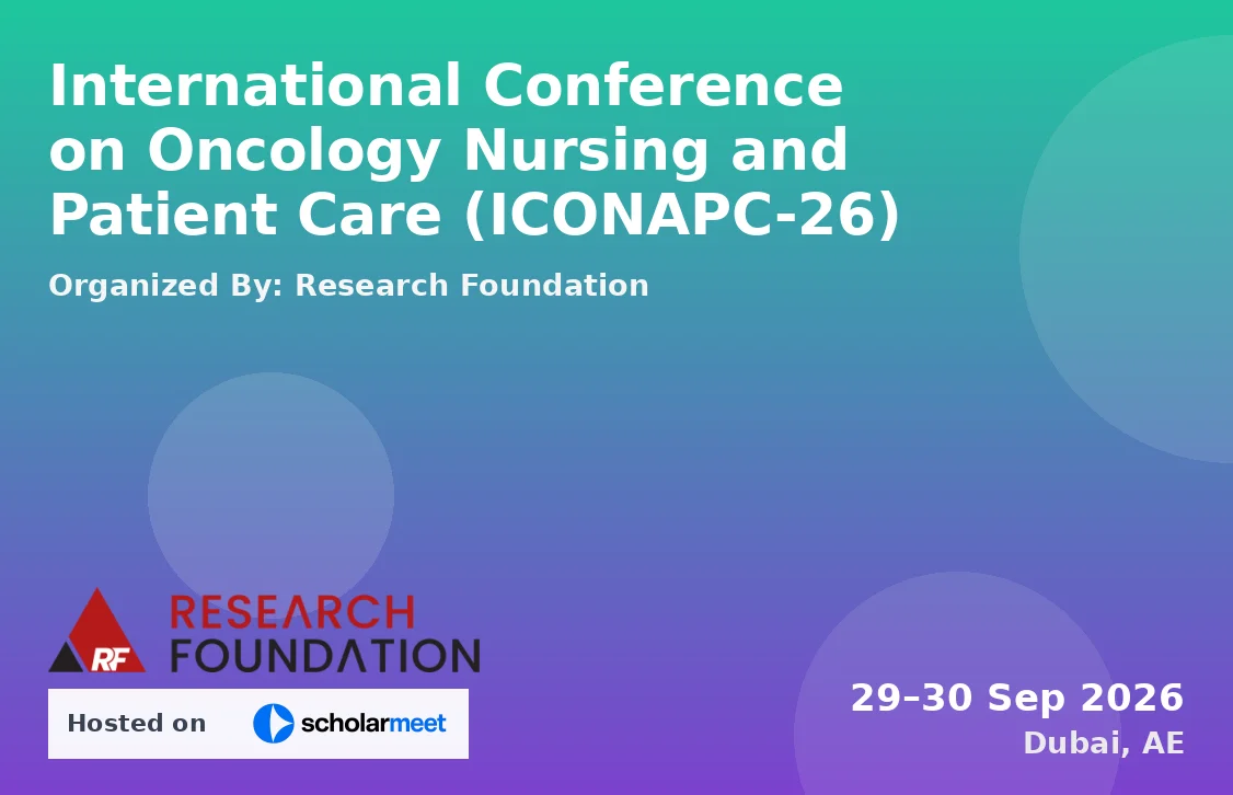 International Conference on Oncology Nursing and Patient Care (ICONAPC-26)
