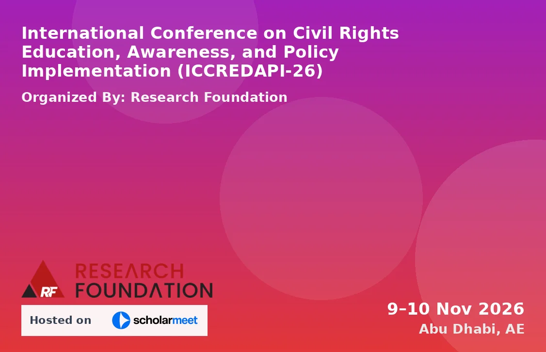 International Conference on Civil Rights Education, Awareness, and Policy Implementation (ICCREDAPI-26)