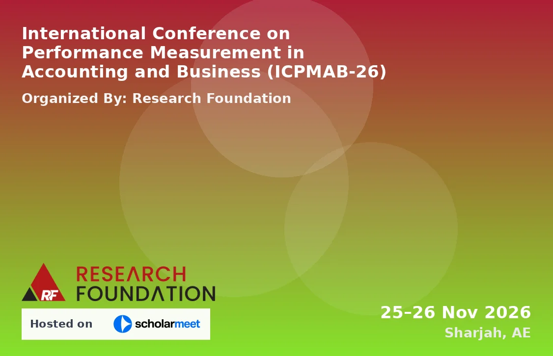 International Conference on Performance Measurement in Accounting and Business (ICPMAB-26)