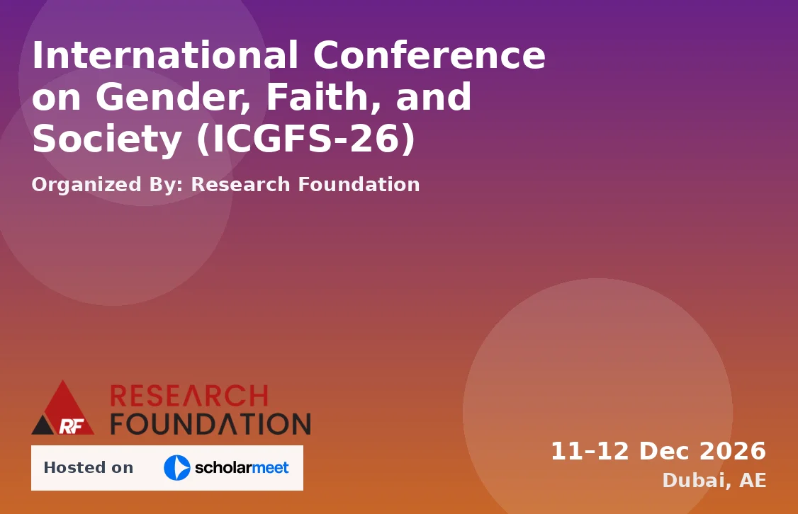 International Conference on Gender, Faith, and Society (ICGFS-26)