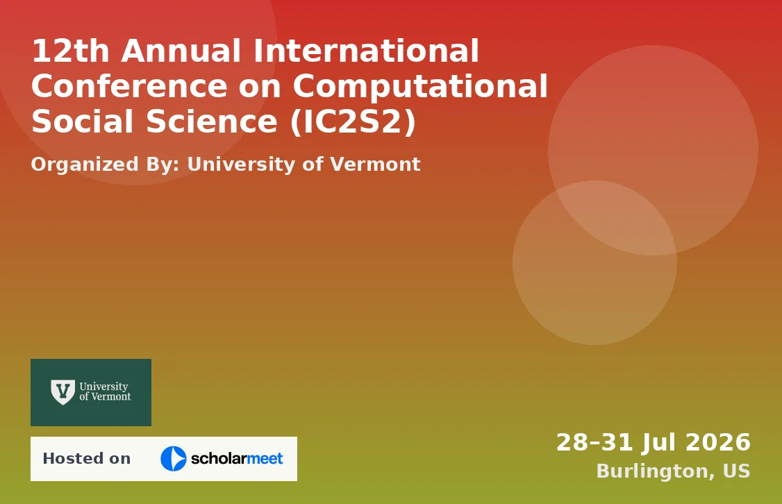 12th Annual International Conference on Computational Social Science (IC2S2)