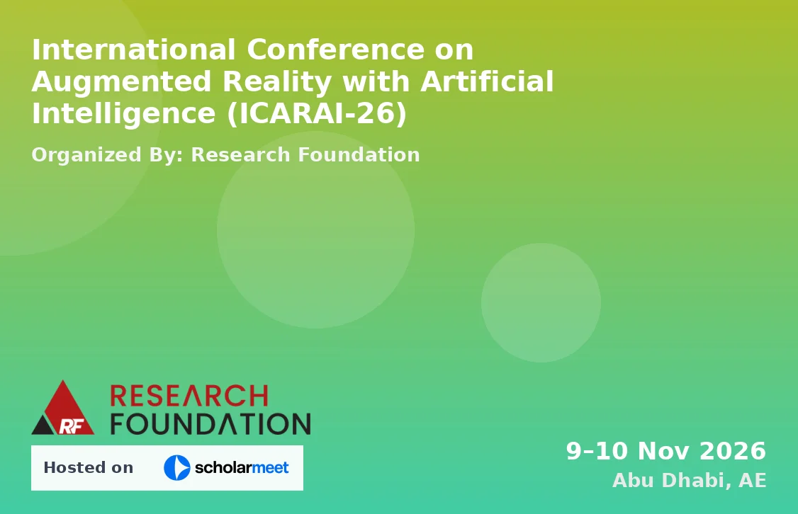 International Conference on Augmented Reality with Artificial Intelligence (ICARAI-26)