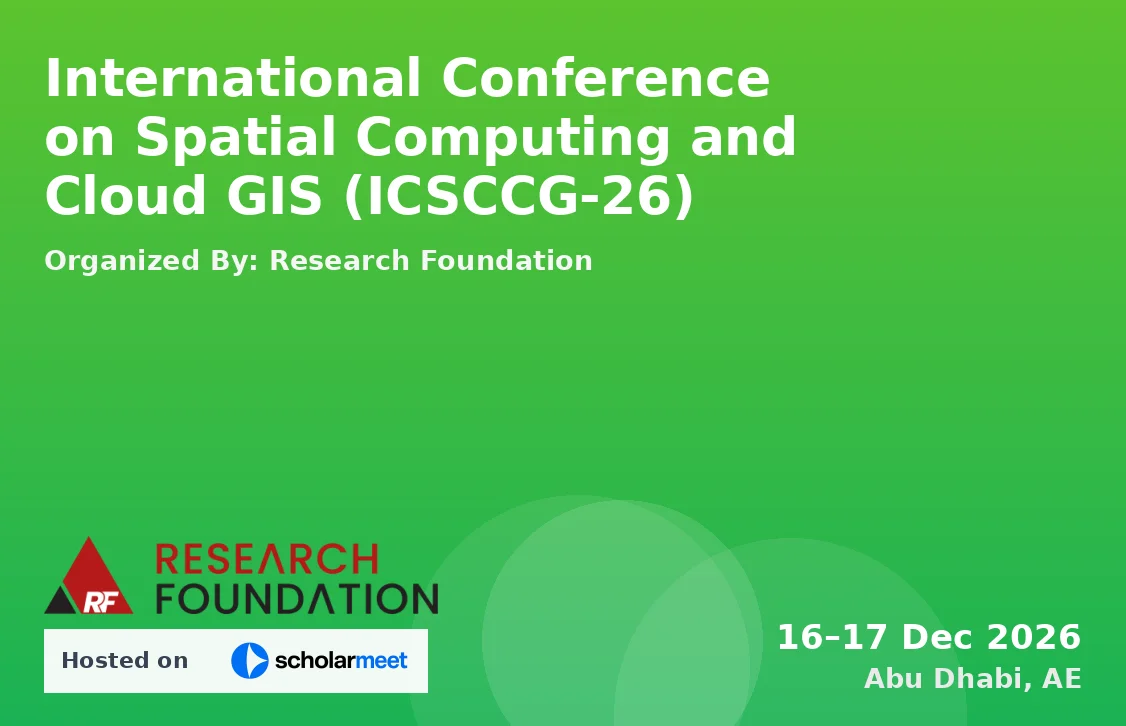 International Conference on Spatial Computing and Cloud GIS (ICSCCG-26)