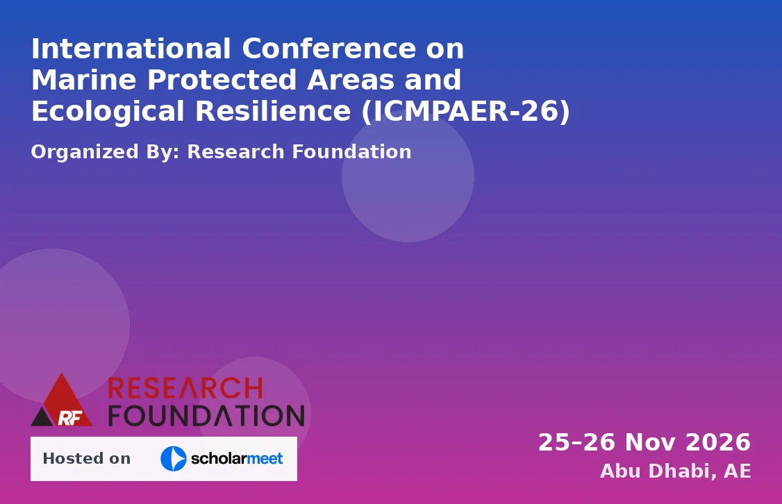 International Conference on Marine Protected Areas and Ecological Resilience (ICMPAER-26)
