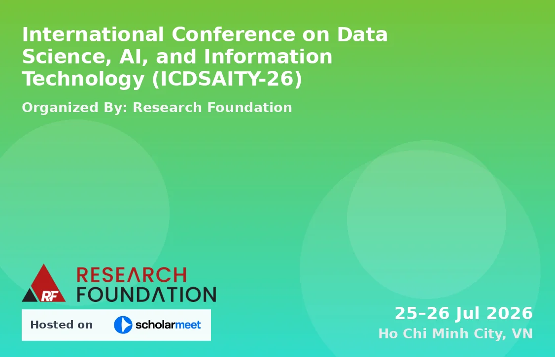 International Conference on Data Science, AI, and Information Technology (ICDSAITY-26)