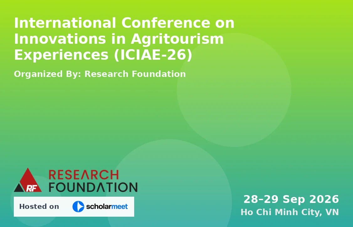 International Conference on Innovations in Agritourism Experiences (ICIAE-26)