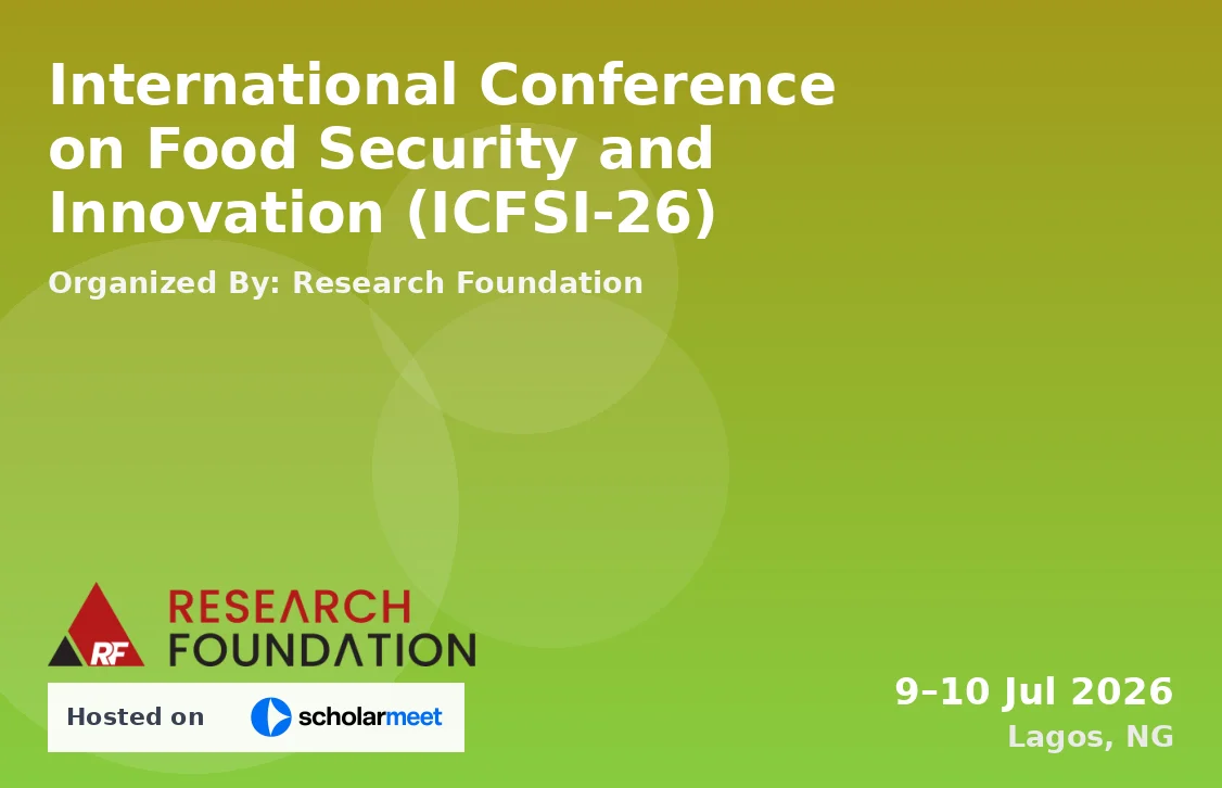 International Conference on Food Security and Innovation (ICFSI-26)