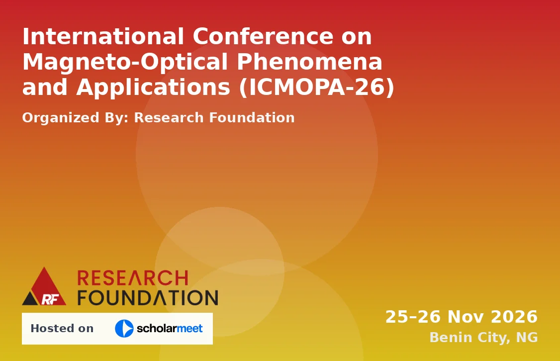 International Conference on Magneto-Optical Phenomena and Applications (ICMOPA-26)