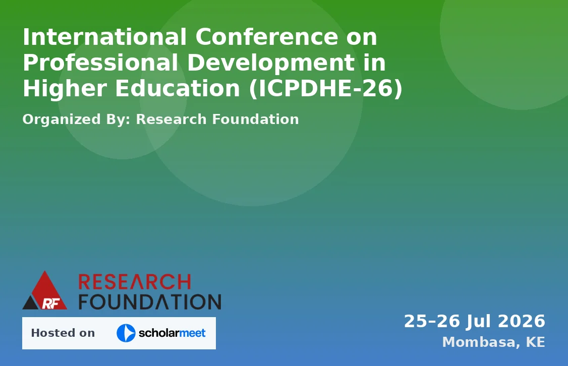 International Conference on Professional Development in Higher Education (ICPDHE-26)