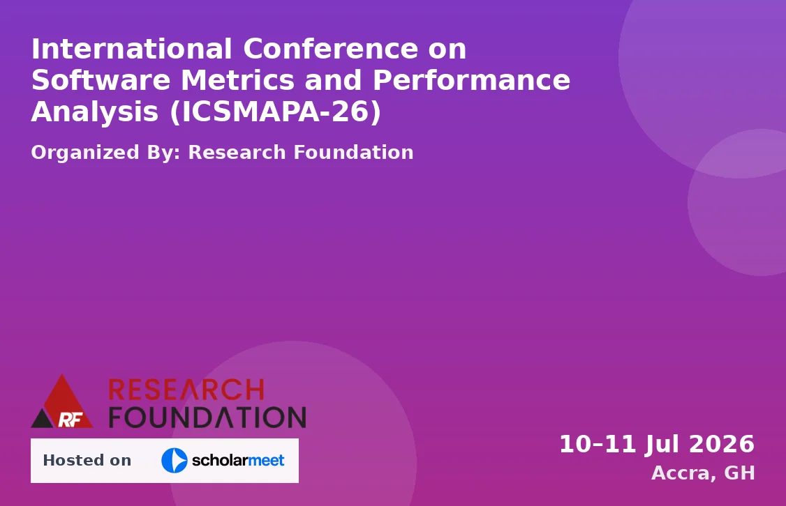 International Conference on Software Metrics and Performance Analysis (ICSMAPA-26)