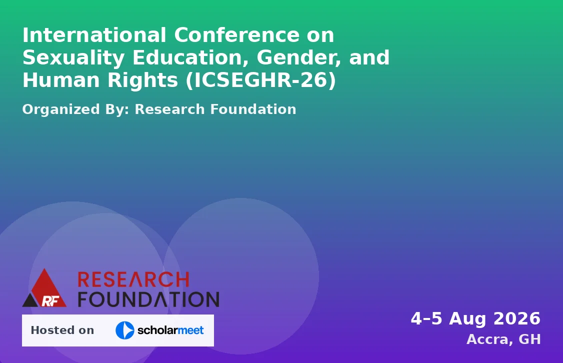 International Conference on Sexuality Education, Gender, and Human Rights (ICSEGHR-26)