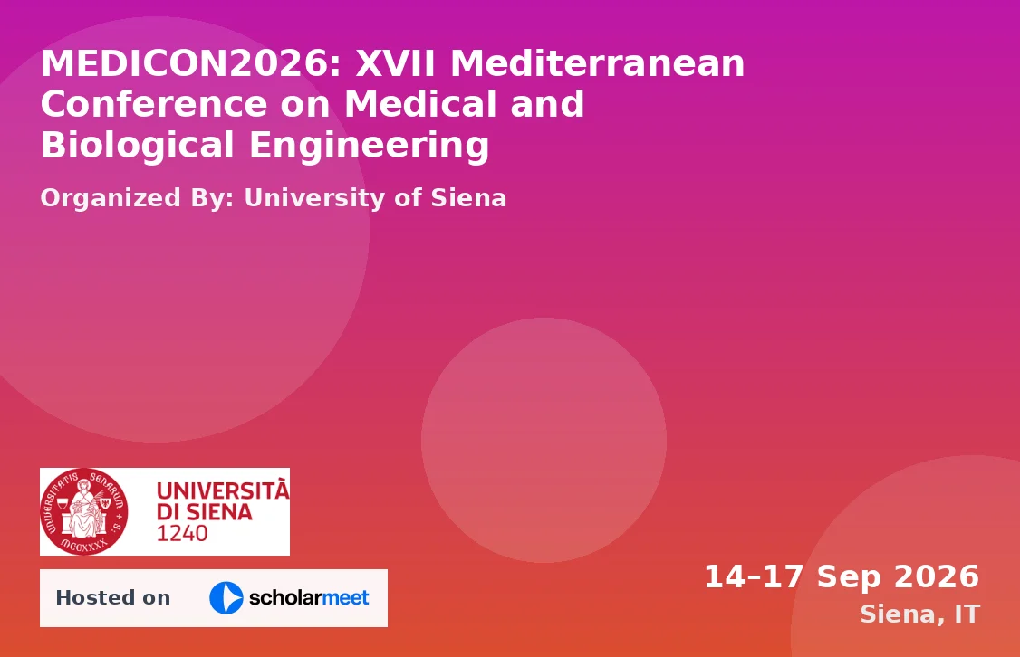 MEDICON2026: XVII Mediterranean Conference on Medical and Biological Engineering