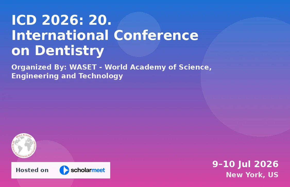 ICD 2026: 20. International Conference on Dentistry