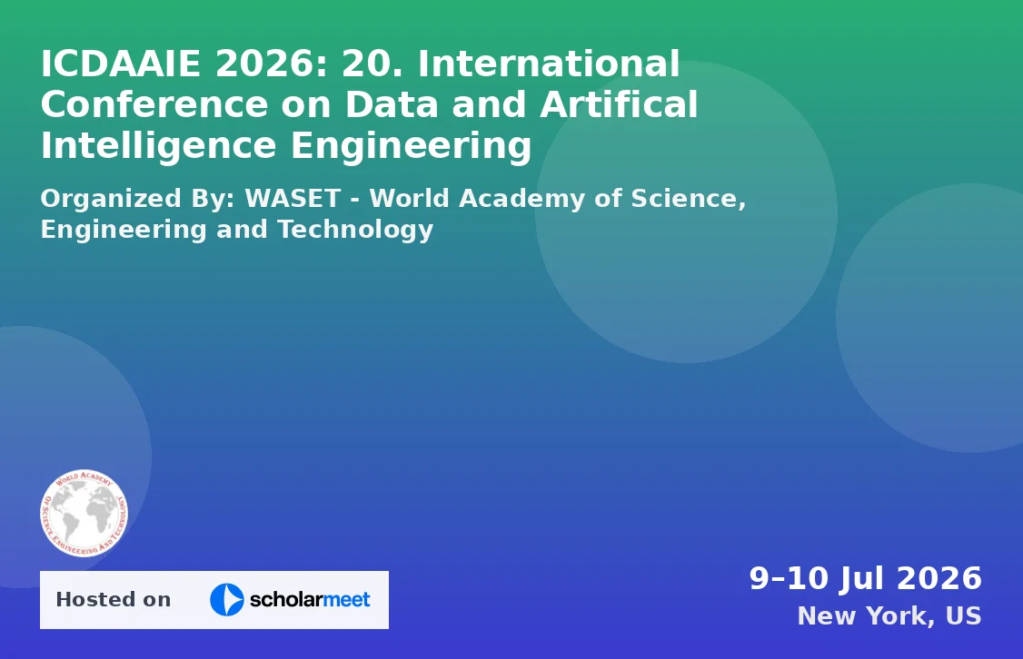 ICDAAIE 2026: 20. International Conference on Data and Artifical Intelligence Engineering